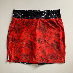 Skort Obsession Size Large Red Alert Activewear Skirt Skort NWT